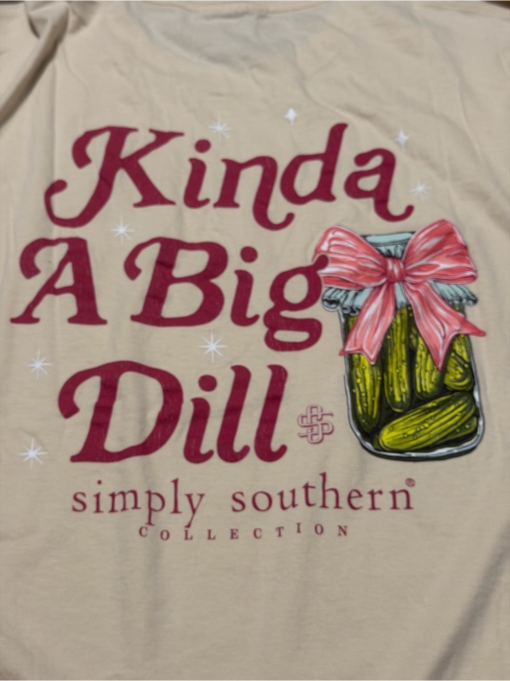 Simply Southern 'Kinda A Big Dill' Whisper Long Sleeve Shirt - Picture 5 of 7